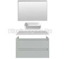 Мебель для ванной комнаты Allen Brau Fantasy 2.0 120 матовый папирус, столешница бежевая, раковина Fantasy Quad 50, белая