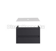 Тумба под раковину со столешницей Allen Brau Fantasy 2.0 80 матовый антрацит, столешница бежевая