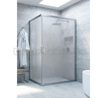 Душевой уголок Vegas Glass ZA-F Novo h2000 100*80 07 10 профиль матовый хром, стекло сатин