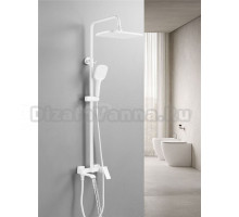 Душевая система / Тропический душ со смесителем S4036C, белый