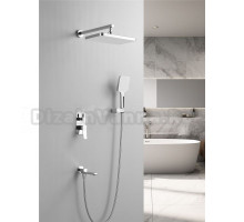 Душевая система / Тропический душ со смесителем встраиваемая Shevanik S9935, хром