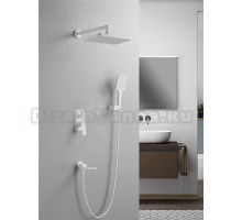 Душевая система / Тропический душ со смесителем встраиваемая Shevanik S9935C, белый