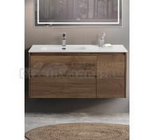 Тумба с раковиной BelBagno Kraft L, 100 2 ящика, дверца, rovere tabacco