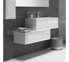 Тумба под раковину без столешницы 1MarKa Glace 100П белый глянец