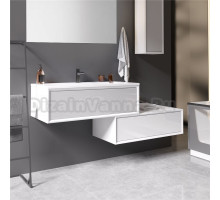 Тумба 1MarKa Milacco 100П белый глянец