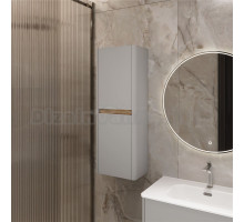 Шкаф-пенал для ванной 1MarKa Mona 40П агатовый серый