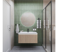 Мебель для ванной комнаты 1MarKa Row 100П белый, дуб