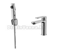 Смеситель для раковины с гигиеническим душем Maretti Florenza FLG32RF70, хром