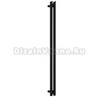 Полотенцесушитель электрический Сунержа Нюанс 4.0 31-0881-1253 120x10 см, подключение справа, скрытое подключение справа, матовый черный, I-образный