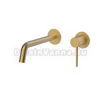 Смеситель для раковины AVS Pulse 811-002-BG С ВНУТРЕННЕЙ ЧАСТЬЮ, брашированное золото