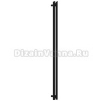 Полотенцесушитель электрический Сунержа Нюанс 4.0 31-0881-1553 150x10 см, подключение справа, скрытое подключение справа, матовый черный, I-образный