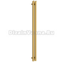 Полотенцесушитель электрический Сунержа Фьорд 4.0 051-0855-1250 120x10 см, подключение справа, скрытое подключение справа, состаренная латунь, I-образный