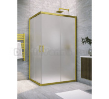 Душевой уголок Vegas Glass ZA-F Novo h2000 120*80 03 10 профиль матовое золото, стекло сатин