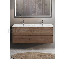 Тумба с раковиной BelBagno Kraft 120 для двоих, 2 ящика, rovere tabacco