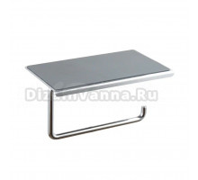 Держатель для туалетной бумаги с полочкой Shevanik SZ15, хром