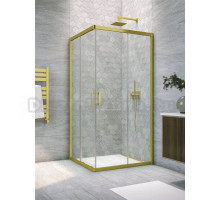 Душевой уголок Vegas Glass Za Novo h2000 90 03 01 профиль матовое золото, стекло прозрачное