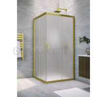Душевой уголок Vegas Glass Za Novo h2000 90 03 10 профиль матовое золото, стекло сатин