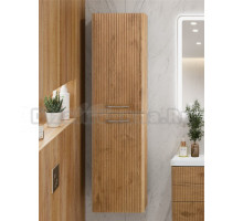 Шкаф-пенал для ванной BelBagno Due 40 подвесной, ручки сатиновый никель, rovere nature