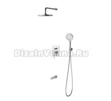 Душевая система для ванны и душа Германия DQ  Bonn DA1705601 встраиваемая с изливом хром
