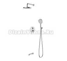 Душевая система для ванны и душа Германия DQ  Stuttgart DA1775601 встраиваемая с изливом хром