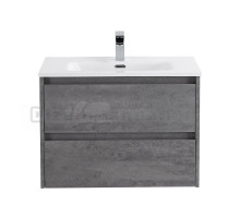 Тумба с раковиной BelBagno Kraft 70 подвесная, 2 ящика, cemento grigio