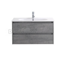 Тумба с раковиной BelBagno Kraft 80 подвесная, 2 ящика, cemento grigio