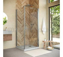 Душевой уголок Vegas Glass EP-Fis Novo 80 04 01 R профиль никель, стекло прозрачное