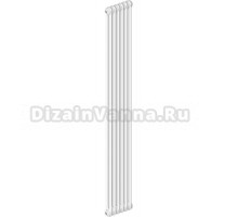 Радиатор стальной трубчатый Irsap Tesi 1800 вертикальный, 2 трубы, 6 секций, дизайнерский, боковое проходное подключение, стандартный белый код 01 G