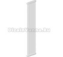 Радиатор стальной трубчатый Irsap Tesi 1800 вертикальный, 2 трубы, 8 секций, дизайнерский, боковое проходное подключение, стандартный белый код 01 G