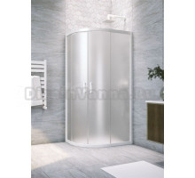 Душевой уголок Vegas Glass ZS-F Novo h2000 120*100 01 10 профиль глянцевый белый, стекло сатин
