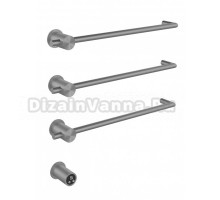 Полотенцесушитель электрический Abber Charme 4003 50x50 см, скрытое подключение, брашированная сталь, E-образный