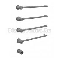 Полотенцесушитель электрический Abber Charme 4004 65x50 см, скрытое подключение, брашированная сталь, E-образный