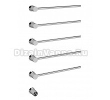 Полотенцесушитель электрический Abber Charme 4005 80x50 см, скрытое подключение, хром, E-образный