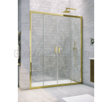 Душевая дверь в нишу Vegas Glass Z2P 175 09 01 175 см, профиль глянцевое золото, стекло прозрачное