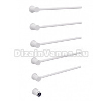 Полотенцесушитель электрический Abber Charme 4005 80x50 см, скрытое подключение, матовый белый, E-образный