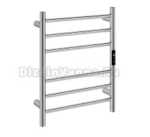 Полотенцесушитель электрический Abber Standard 4606 65x50 см, подключение справа, слева, скрытое подключение справа, хром, лесенка