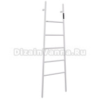 Полотенцесушитель электрический Abber Treppe 4705 150x55 см, подключение справа, слева, скрытое подключение справа, матовый белый, лесенка