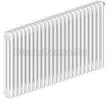 Радиатор стальной трубчатый Irsap Tesi 500 3 трубы, 24 секции, нижнее универсальное подключение, стандартный белый код 01 G