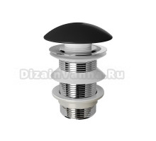 Донный клапан для раковины Aqueduto Ralo RAL0140 без перелива, матовый черный