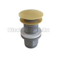 Донный клапан для раковины Aqueduto Ralo RAL0250 с переливом, шлифованное золото