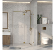 Душевой уголок Wasserkraft Ems 76H07R-MG 120х90 см, стекло матовое, фурнитура золото