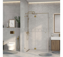 Душевой уголок Wasserkraft Ems 76H10L-MG 120х100 см, стекло матовое, фурнитура золото