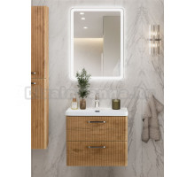 Мебель для ванной комнаты BelBagno Due 50 ручки матовый атласный никель, rovere nature