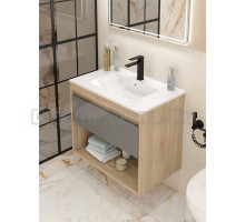 Тумба с раковиной Teymi Vitra 75 дуб, графит