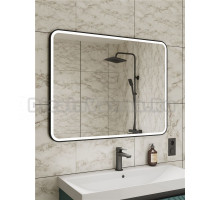 Зеркало Veneciana Musson 100х80 см, с подсветкой, бесконтактный сенсор, черное