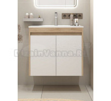 Тумба с раковиной Teymi Netta 70 дуб, белая