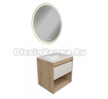 Мебель для ванной комнаты Teymi Vitra 60 дуб, белая