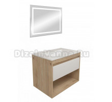 Мебель для ванной комнаты Teymi Vitra 70 дуб, белая