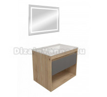 Мебель для ванной комнаты Teymi Vitra 70 дуб, графит