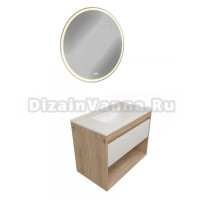 Мебель для ванной комнаты Teymi Vitra 80 дуб, белая